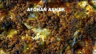 Afghan style Ashak recipe