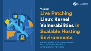 [Webinar Recording] Live Patching Linux Kernel Vulnerabilities in Scalable Hosting Environments