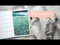 June 2021 Bullet Journal WEEKLY SPREADS | Ocean Bujo Theme With Gouache