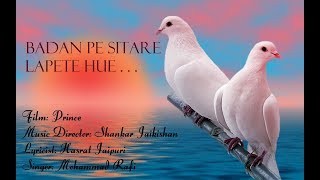 Badan Pe Sitare Lapete Hue | Mohammad Rafi | Prince | Lyrical Song