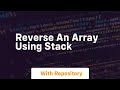 reverse an array using stack
