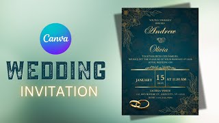 How to Create Wedding Invitations on Canva | Wedding Invitation Card