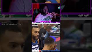 Lakers Fan Reacts To Jayson Tatum Dunk Rudy Gobert on & takes scary fall #shorts