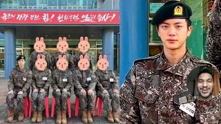 BTS Jin in Military Camp, New Group Photo