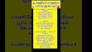 திருமண நட்சத்திர பொருத்தம் | Natchathira Porutham for Marriage விசாகம்