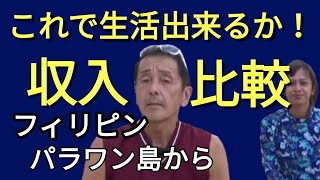 収入比較　これで生活出来るか！　フィリピン・パラワン島から