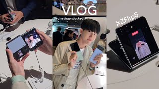 Vlog | ไปงานเปิดตัวน้อง Z Flip5 ลองใช้งาน + พาดูสีตัวเครื่อง #ยินดีต้อนพับ 💚 ｰ̀֊ｰ́ | K.Kwon