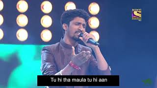 Indian Idol- Khuda Baksh's Amazing Performance | Maula Mere Lele Meri Jaan | Chak De India