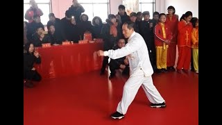 祁县戴氏心意拳名师段锡福弟子戴宝书在活动中表演的心意拳