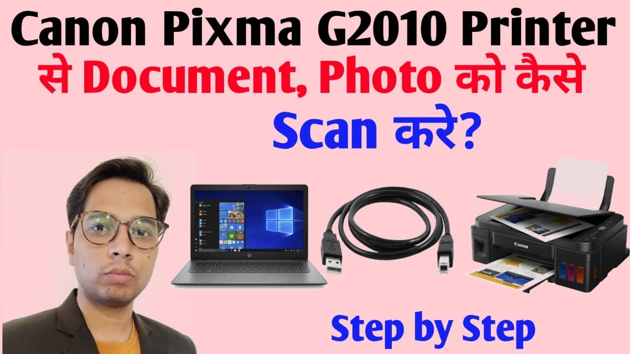 How To Scan Document Or Photo From Canon G2010 Printer | Step By Step ...