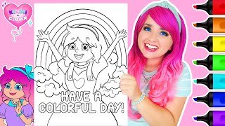 Coloring Kimmi The Clown New Coloring Book Rainbow Coloring Page | Ohuhu Art Markers