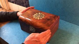 Victorian Walnut Jewellery Box