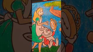 Disney's Alice In Wonderland Completed Coloring Page #colouring #art #disney #aliceinwonderland #fun