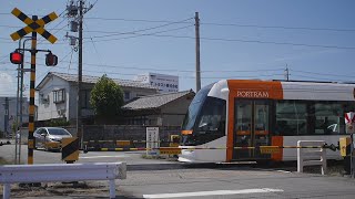 富山地方鉄道富山港線　流田割踏切