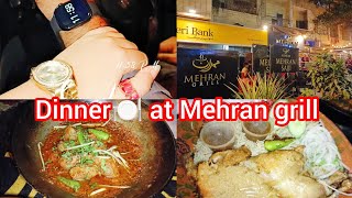 Mehran Sajji // Dinner🍽 at Mehran Grill // Mini Vlog // long Drive🚘outing time