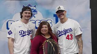 Dodgers players attend charity events in Los Angeles to support wildfire efforts｜MLB｜Vesia｜Banda｜김혜성