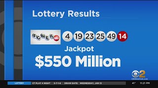 Powerball Numbers Drawn For $550 Million Jackpot