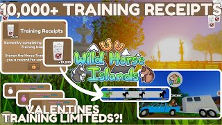 Turning In OVER 10,000 Training Receipts!! 🧾🏇 | Roblox Wild Horse Islands