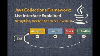 Java Collections Framework: List Interface Explained | ArrayList, Vector, Stack & LinkedList