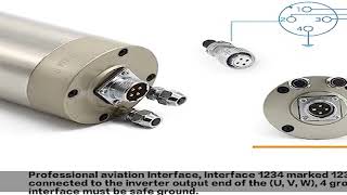 RATTMMOTOR CNC Spindle Motor Kit 110V 2.2KW Water Cooled Spindle Motor ER20 24000RPM 400HZ+2.2KW VF