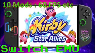 GUIDE 10 Mods 60 FPS - Kirby Star Allies Gameplay FR - Emu Switch Ryujinx Lenovo Legion Go