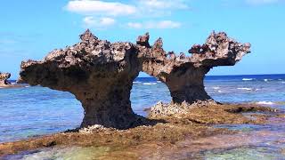 これがハートロックなのだ(古宇利島)