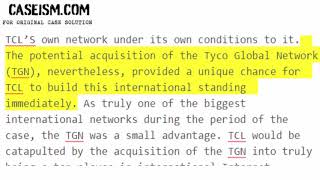 Tata Communications’ Acquisition of Tyco Global Network (A) Case Study Help - Caseism.com