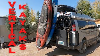 Clever Vertical Kayak Carrier On The Ultimate Adventure Van!