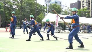 日本橋消防団第五分団　令和4年度可搬ポンプ操法審査