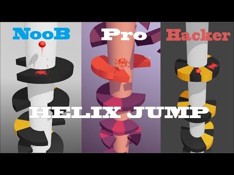 Jugador principal de Helix Jump Noob vS Pro Vs Hacker