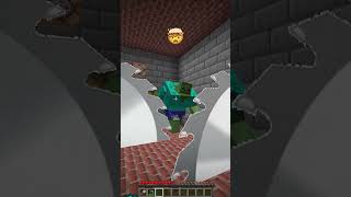 Frying Wild Zombie vs Sunny Emoji Reaction #shorts #minecraft #meme