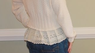 DIY Sweater Refashioning Easy Sewing Project