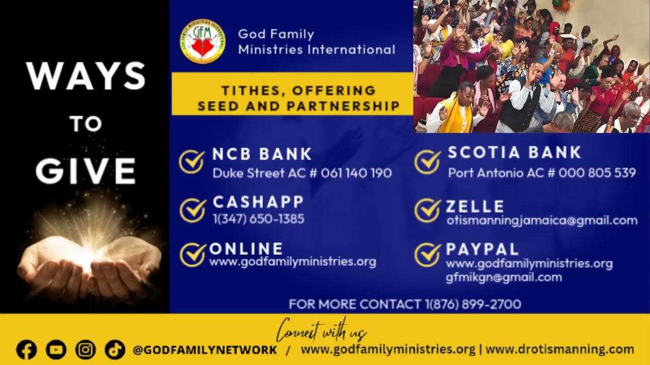 Gfmi Friday Ministry Night Service Rev Dr Otis Manning Youtube