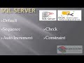 SQL Default, Check Constraint & Sequence