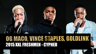GoldLink, OG Maco and Vince Staples Cypher - 2015 XXL Freshman Part 2