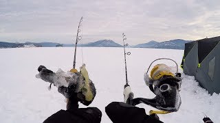 Arctic Cold Adirondack Lake Trout Fishing - Day 1