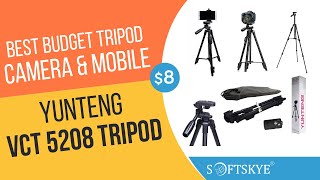 Best Budget Tripod for Camera and Mobile | Yunteng VCT 5208 Tripod