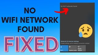 [FIXED] No WiFi Networks Found Windows 10