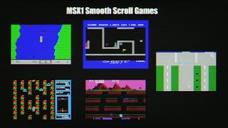 [MSX] MSX1 Smooth Scroll Games on openMSX v20.0