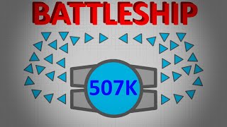 Diep.io | 507K Battleship - This Ship Wins The Battle!