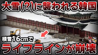 【悲劇】たった16cmの積雪で韓国が崩壊！？首都ソウルが機能停止に！【ゆっくり解説】