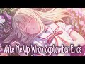 Nightcore - Wake Me Up When September Ends [Female Cover] (Lyrics)