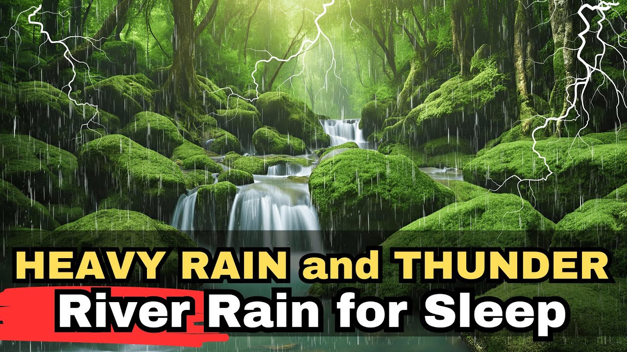 Relaxing River Rain Sounds Nature Sounds Mountain Stream Helping Sleepтшш