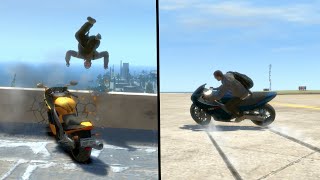 GTA IV - Brutal Motorcycle Crashes \u0026 Ragdolls Vol.32 [Euphoria Physics]