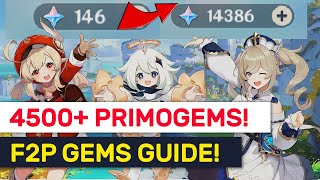 4500+ Free Gems From November! NEW 1.1 F2P Primogems Guide! | Genshin Impact