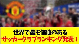 【海外サッカー】世界で最も価値のあるサッカークラブランキング発表！