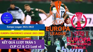 Tin Bóng Đá Kết Quả bóng đá Europa League, Europa Conference League  Vòng 5 lượt về