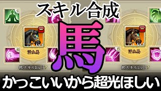 [三国天武] 真似しないでほしい馬スキル上げチャレンジ。超光作りたい♪