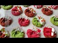 彩色圣诞节饼干 colourful christmas cookies 新手也可以轻松挤出圆圆的花环饼干噢 圣诞节花环奇曲