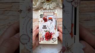 ASMR Journal | Red Vintage❤️✨️ #asmr #journaling #scrapbooking #shorts #creativejournal